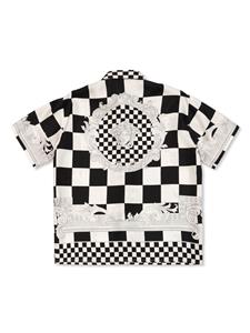 versacekids Versace Kids Zijden shirt met Medusa print - Wit