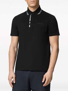 Versace Barocco poloshirt met borduurwerk - Zwart