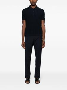 paul&shark Paul & Shark Fijngebreid poloshirt - Blauw
