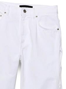 purplebrand Purple Brand Broek met uitgesneden details en wijde pijpen - Wit