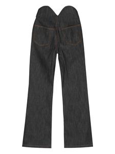 We11done Jeans met wijde pijpen - Blauw