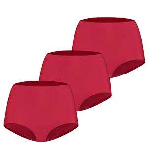 Ten Cate Secrets High Waist Slip 3-pack Rood-L