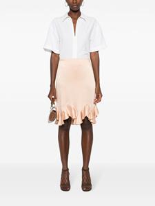 stellamccartney Stella McCartney Midi-rok met ruches - Beige
