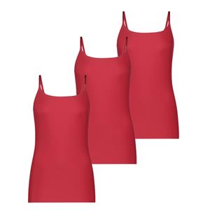 Ten Cate Secrets Spaghetti Top 3-pack Rood-XL