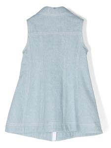 monclerenfant Moncler Enfant Mini-spijkerjurk met logopatch - Blauw