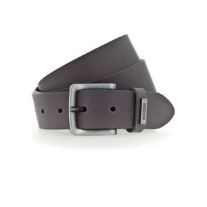 MUSTANG Leren riem met metalen logo op de lus