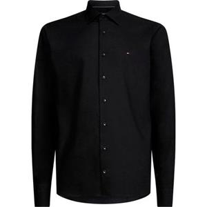 Tommy Hilfiger Langarmhemd "CL FLEX POPLIN RF SHIRT", mit Logostickerei auf der Brust
