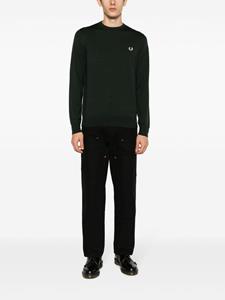 Fred Perry Trui met geborduurd logo - Groen