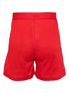 BODE Katoenen shorts met print - Rood