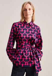 seidensticker Hemdbluse "Schwarze Rose", Langarm Kragen Druck