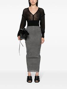 rickowens Rick Owens Dirt Pilar maxi-kokerrok - Grijs