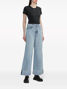 rag&bone rag & bone Sofie high waist jeans met wijde pijpen - Blauw