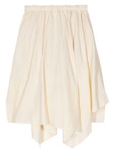 formed'expression Forme D'expression Geplooide rok met trekkoordtaille - Wit