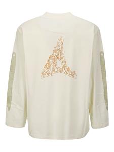 ROA Sweater met print - Beige
