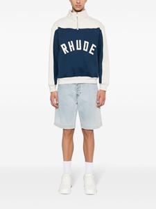 RHUDE Katoenen sweater - Blauw