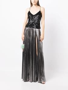 Retrofete Maxi plooirok - Zilver