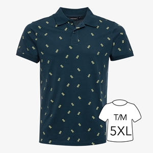 Unsigned heren polo donkerblauw