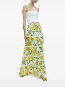 alice+olivia alice + olivia Broderie anglaise rok - Geel