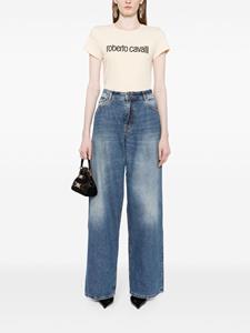 robertocavalli Roberto Cavalli Jeans met wijde pijpen - Blauw