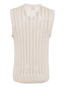 Eleventy Gebreide spencer - Beige