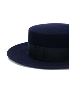 maisonmichel Maison Michel Fedora hoed - Blauw