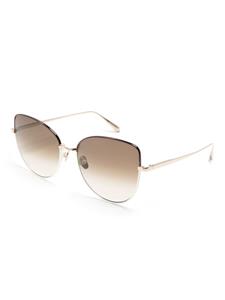 lindafarrow Linda Farrow Eloise zonnebril met cat-eye montuur - Goud