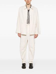 LEMAIRE Ruimvallende broek met trekkoordtaille - Beige