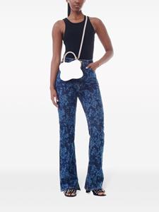 GANNI Jeans met bloemenprint - Blauw