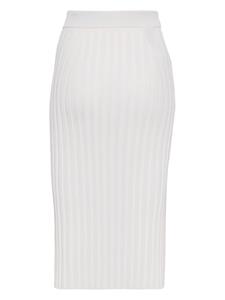 JOSEPH Satiny ribgebreide midi-rok - Beige