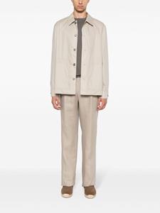 Tagliatore Martin linen tailored trousers - Beige