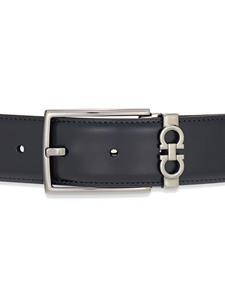 Ferragamo reversible Gancini leather belt - Blauw