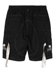 mastermindjapan Mastermind Japan Shorts met doodskopprint - Zwart