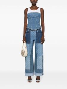 marineserre Marine Serre Jeans met patchwork - Blauw