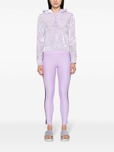 versacejeanscouture Versace Jeans Couture Legging met logo jacquard - Paars