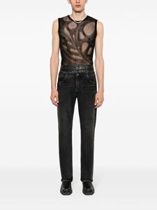 guessusa GUESS USA High waist straight jeans - Grijs