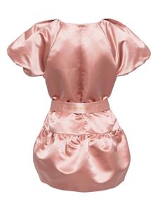 cynthiarowley Cynthia Rowley Satijnen mini-jurk - Roze