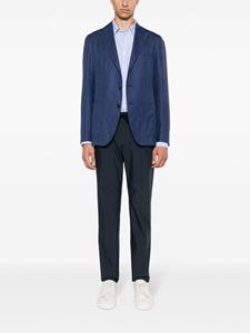 Incotex Broek met toelopende pijpen - Blauw