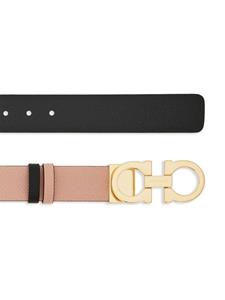 Ferragamo Gancini omkeerbare leren riem - Roze