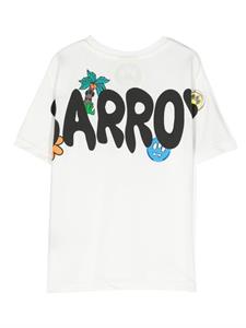 barrowkids Barrow kids Katoenen T-shirt met logoprint - Wit