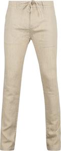 Broek Suitable Chino Linnen Beige