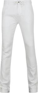 Broek Suitable Chino Linnen Wit