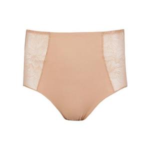 Nina Von C. High-waist-slip "Cotton Shape" met zij-inzetten van kant-tule (2 stuks, Set van 2)