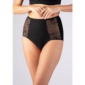 Nina Von C. High-waist-slip "Cotton Shape" met zij-inzetten van kant-tule (2 stuks, Set van 2)