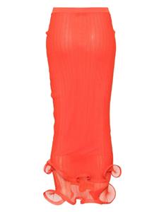 Simkhai Rok met ruchedetail - Oranje