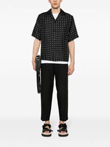 Neil Barrett tapered darted trousers - Zwart