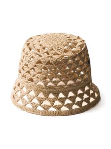 Prada Gehaakte bucket-tas - Beige