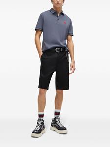 HUGO Mid waist chino shorts - Zwart