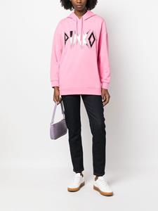 PINKO Hoodie met logo - Roze