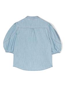 zimmermannkids ZIMMERMANN Kids Waverly cargo denim shirt - Blauw