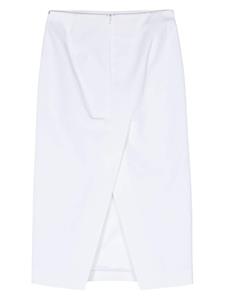Sportmax Accordo1234 cotton pencil skirt - Wit
